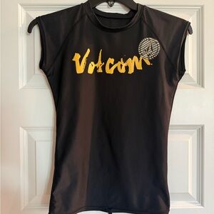 Volcom Black and Yellow Rashguard